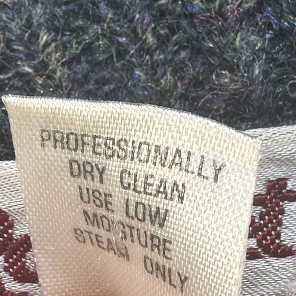 Vintage Racquet Men's Sweater Medium Gray Made in Italy Angora Wool Grandpacore - Picture 6 of 13